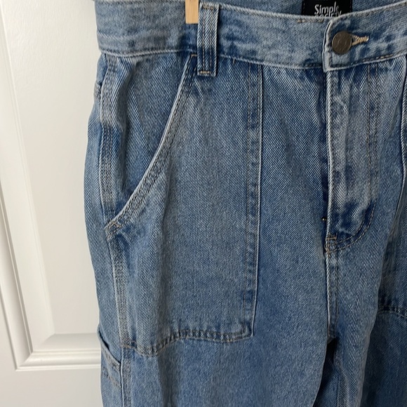 Simple Society High Rise Carpenter/Boyfriend Blue Jeans Sz 5/27 - Picture 4 of 8